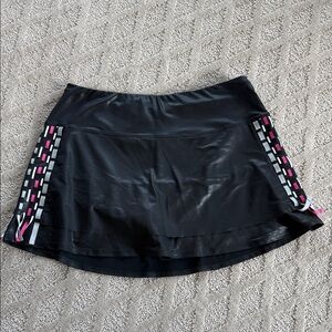 Lucky in Love Tennis/Golf Black and Pink Women's Skirt